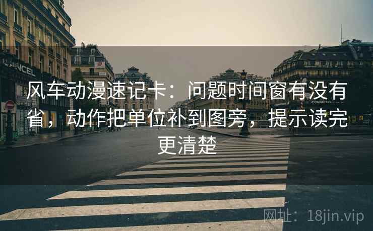 风车动漫速记卡：问题时间窗有没有省，动作把单位补到图旁，提示读完更清楚  第2张